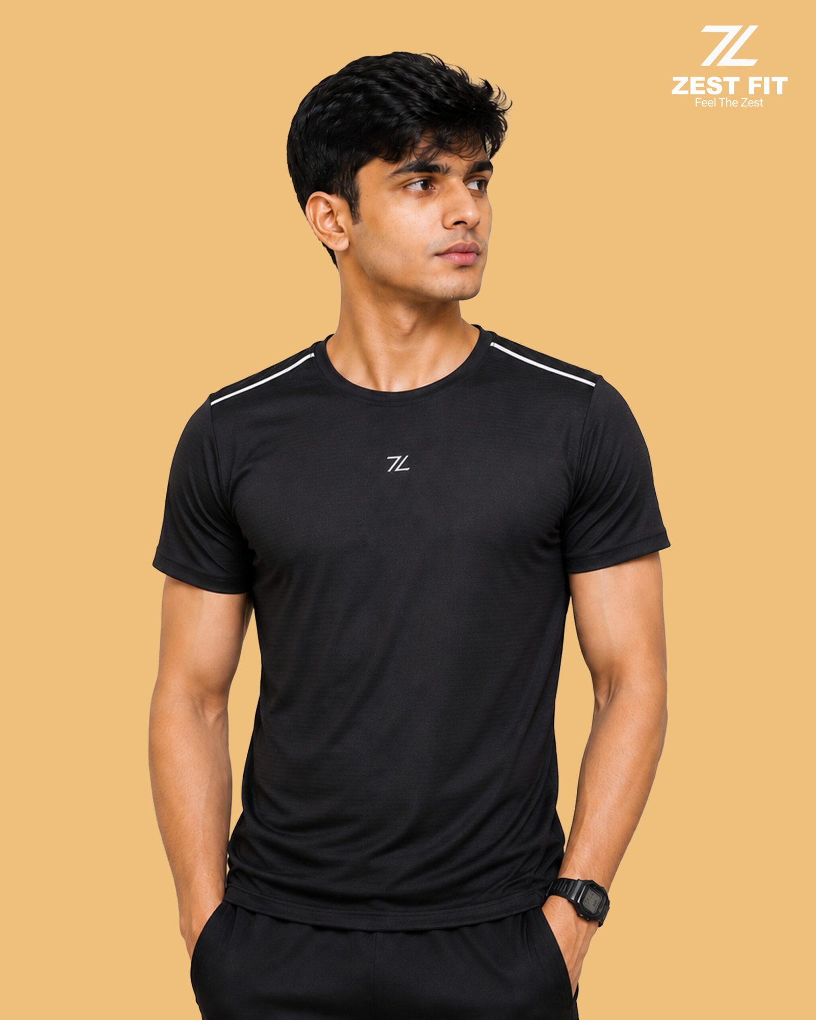 Black Men’s Sports T-Shirt