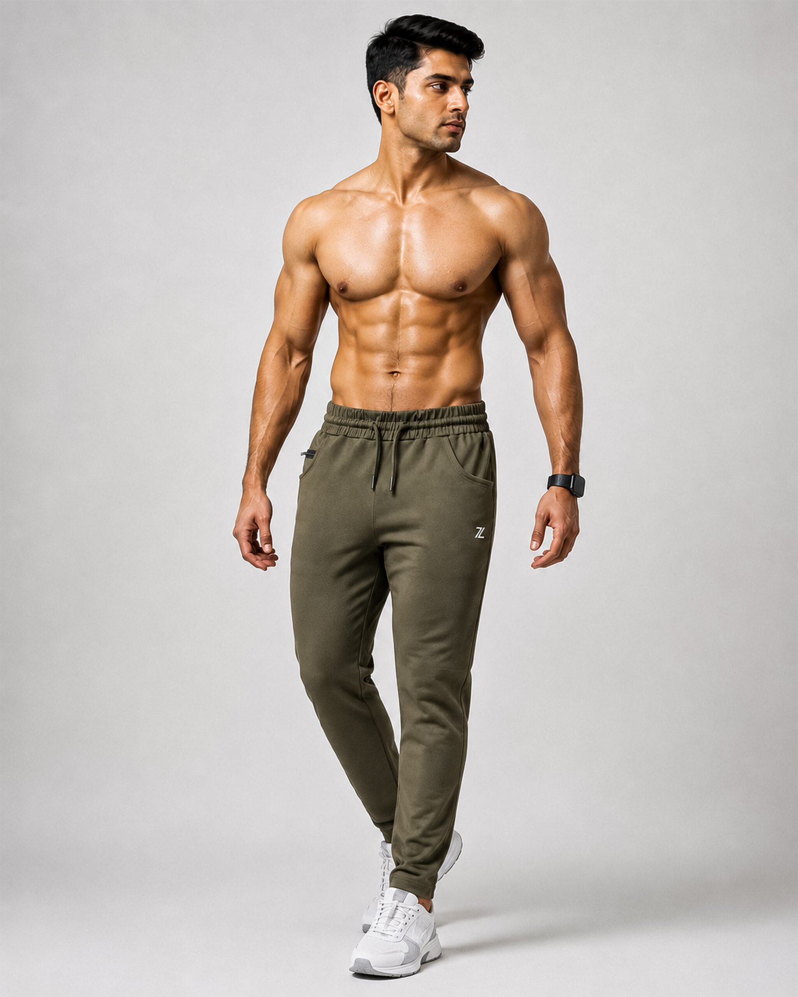 Olive Green Men’s Joggers - Image 4