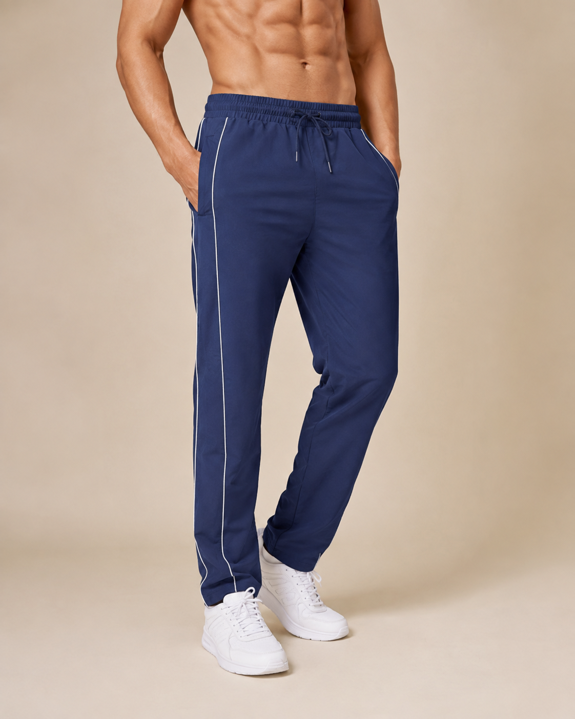 Men’s NS Terry Piped Performance Track Pants - Image 2