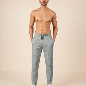 Men’s Nylon Terry Printed Track Pants