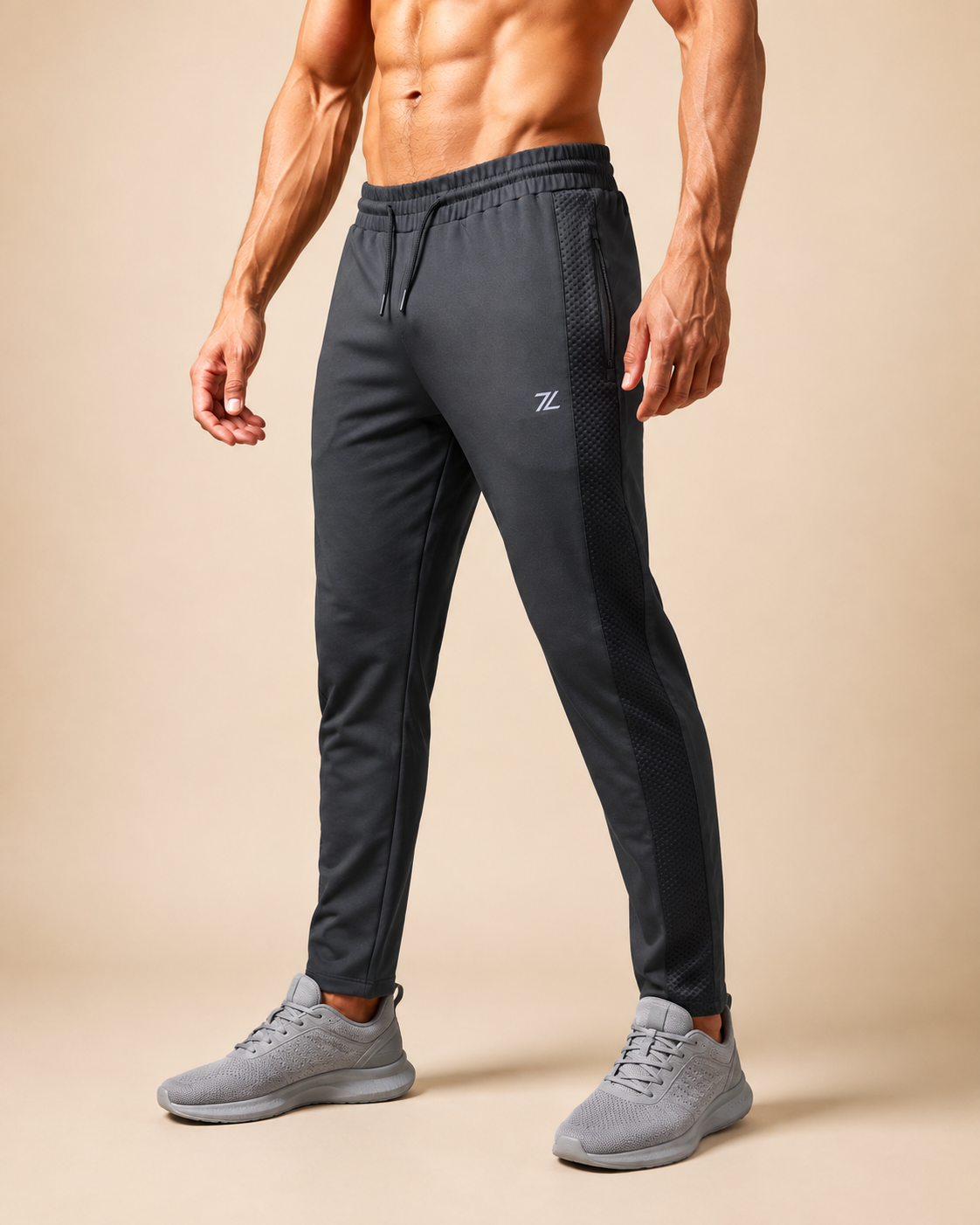Men’s Dobby Side Bugdot Performance Track Pants - Image 2
