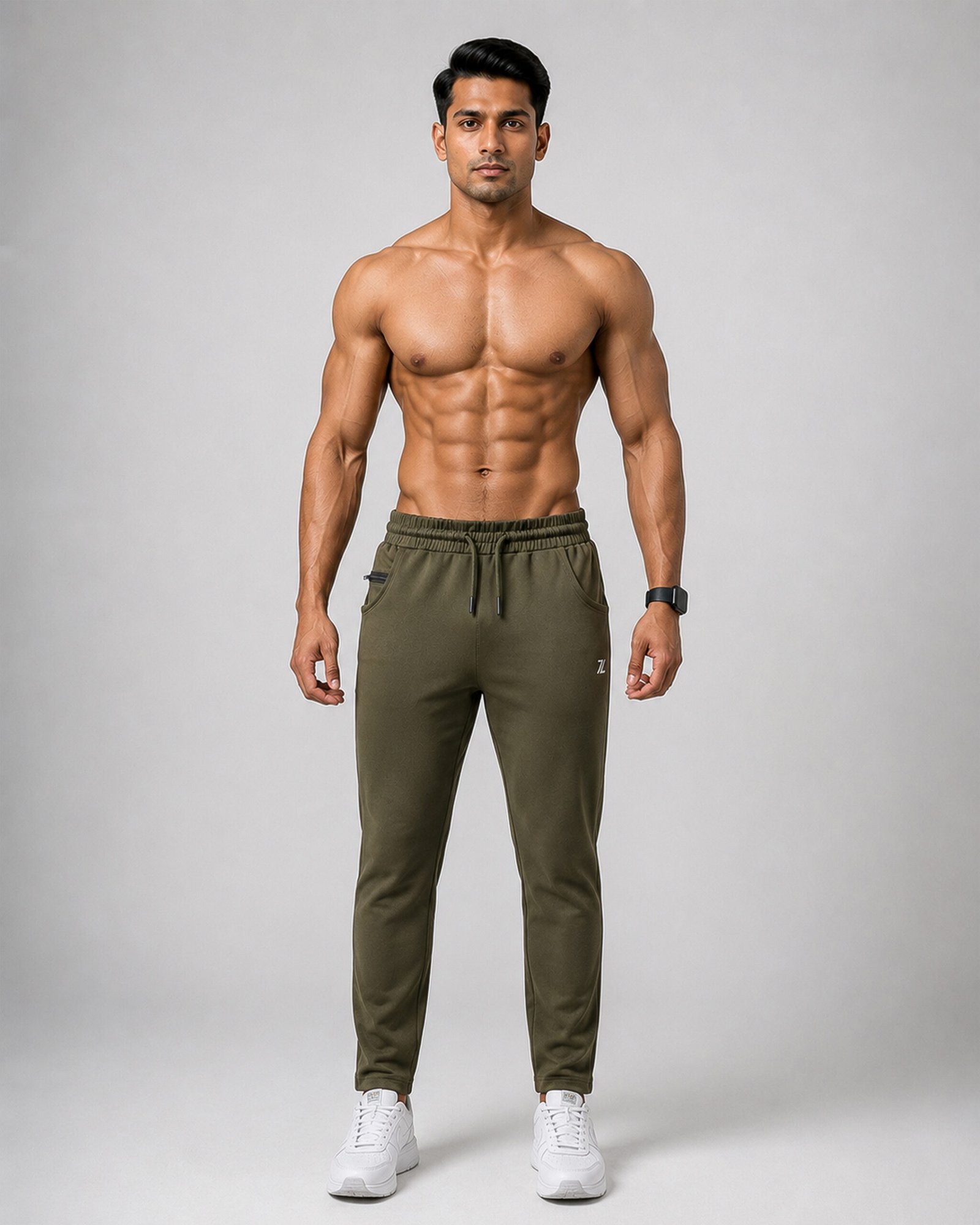 Olive Green Men’s Joggers - Image 3