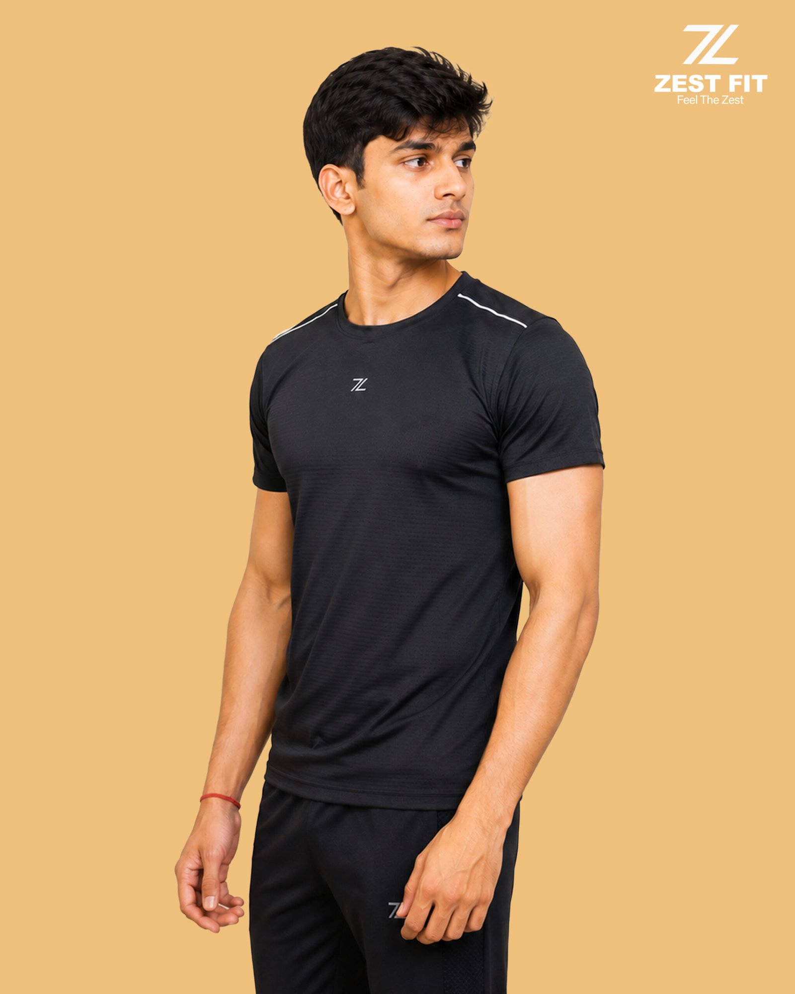 Black Men’s Sports T-Shirt - Image 2