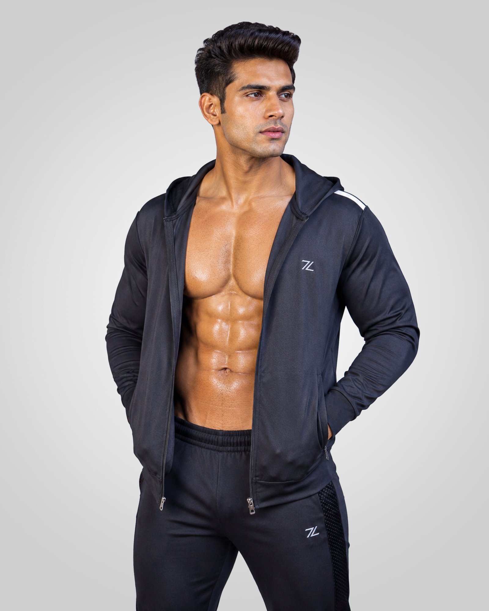 Dark Charcoal Men’s Sports Jacket - Image 4